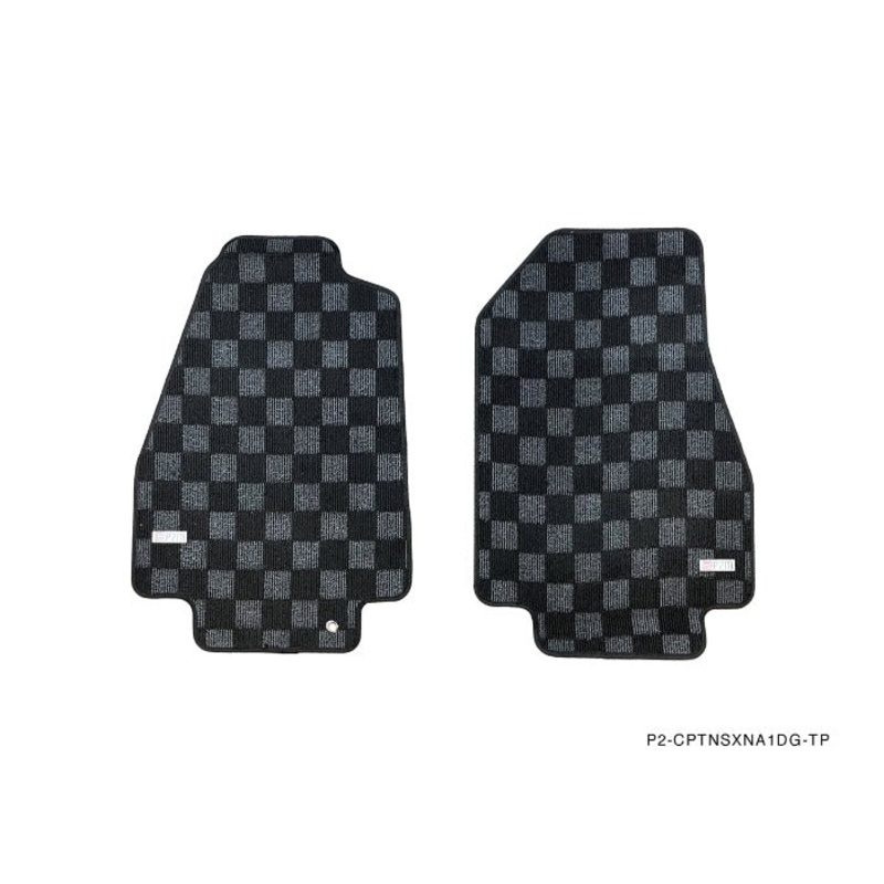 Phase 2 Motortrend (P2M) Front Checkered Carpet Floor Mats - Acura NSX NA1 (1990-1996)