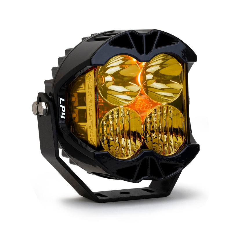 Baja Designs LP4 Pro LED Amber Color Driving Combo Light Kit - Single