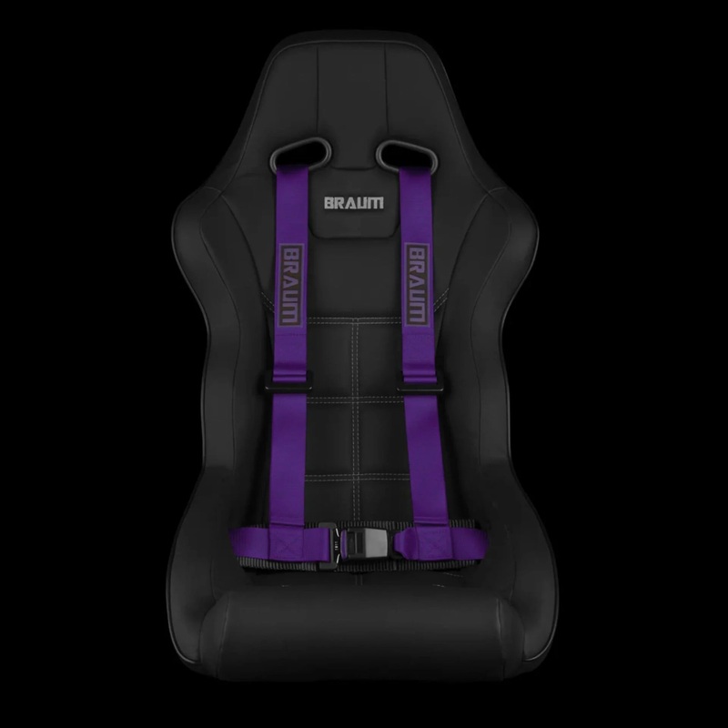 BRAUM Racing 4 Point 2" Strap Racing Single Harness - Purple