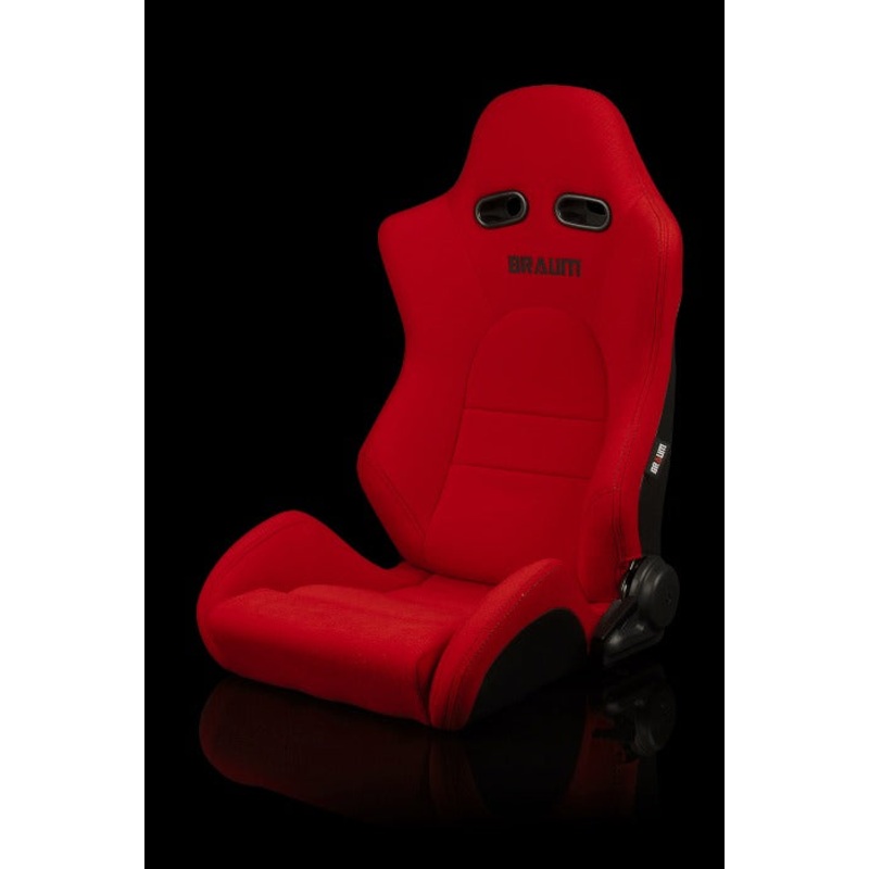 BRAUM RACING ADVAN SERIES SPORT RECLINABLE SEATS (RED CLOTH)  PAIR