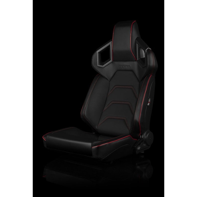 BRAUM RACING ALPHA-X SERIES SPORT RECLINABLE SEATS (RED STITCHING | LOW BASE VERSION)  PAIR