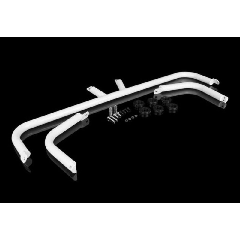 BRAUM Racing Seat Belt Harness Bar Kit - White Gloss - Nissan Z33 350z (2003-2008)