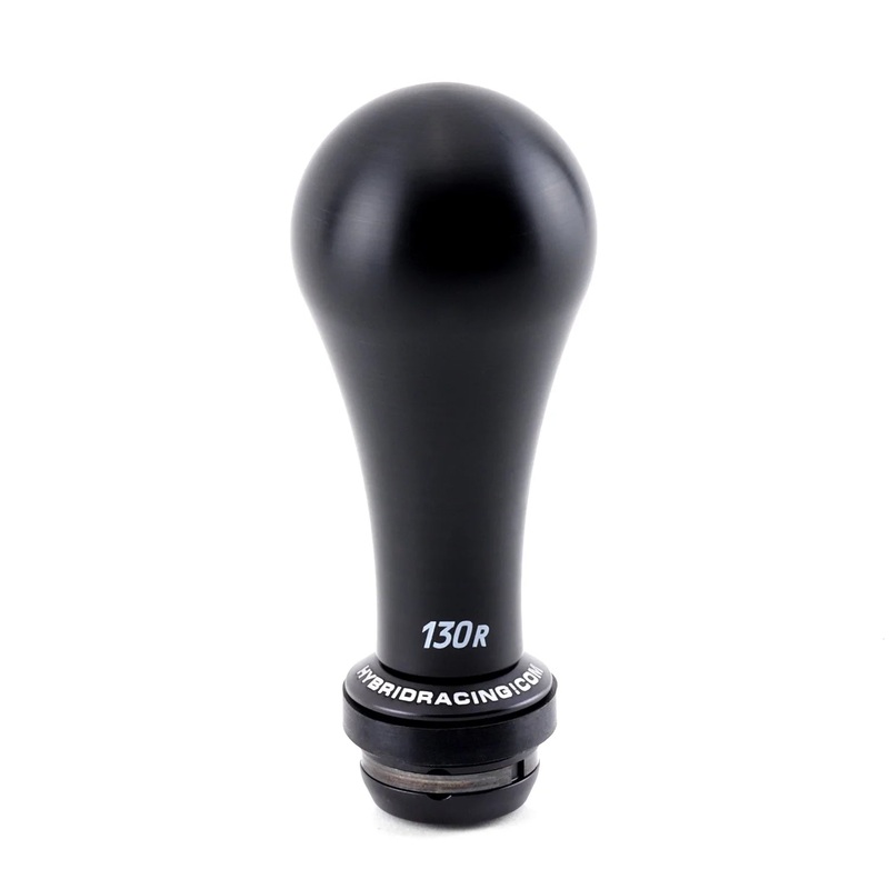 Hybrid Racing 130R Shift Knob & Shift Boot Collar Combo - Black & Black - M10x1.5 thread