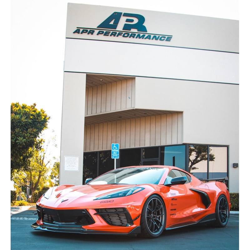 APR Performance Carbon Fiber Front Bumper Canards - Chevrolet Corvette C8 (2020+)