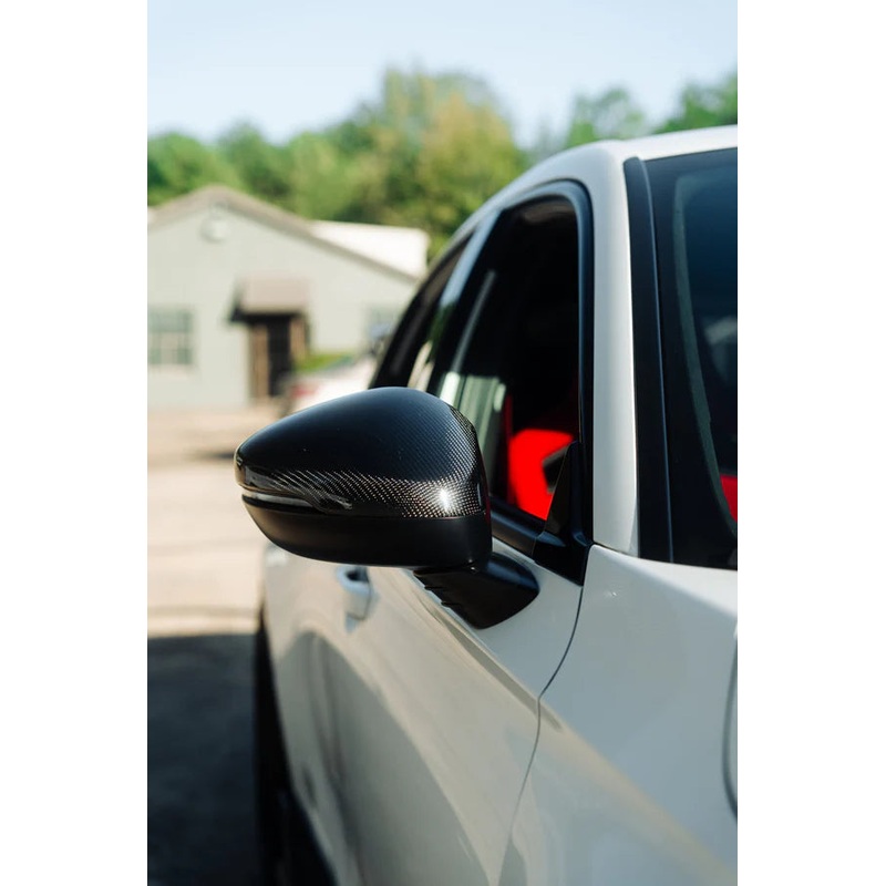 OLM Full Replacement Carbon Fiber Mirror Covers - Honda Civic / Type-R FL5 ( 2022+)