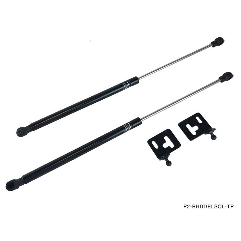 Phase 2 Motortrend (P2M) Black Series Engine Hood Bonnet Dampers Set - Honda Civic Del Sol EG2 (1992-1998)