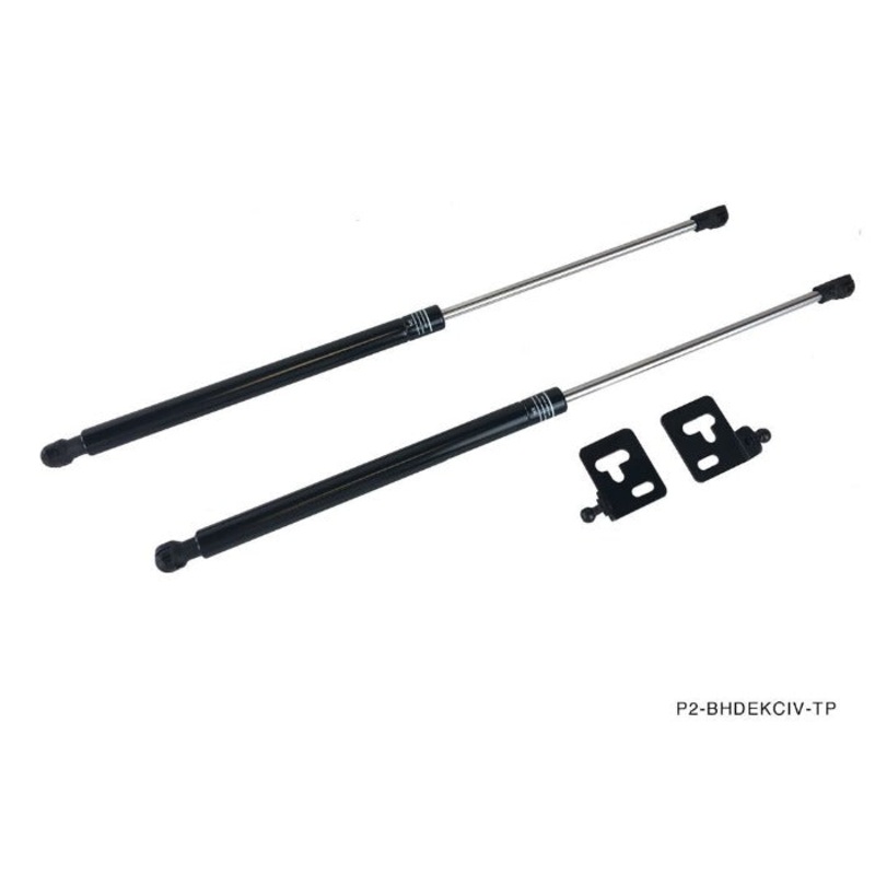 Phase 2 Motortrend (P2M) Black Series Engine Hood Bonnet Dampers Set - Honda Civic EK  (1996-2000)
