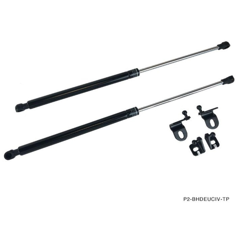 Phase 2 Motortrend (P2M) Black Series Engine Hood Bonnet Dampers Set - Honda Civic EU (2001-2004)
