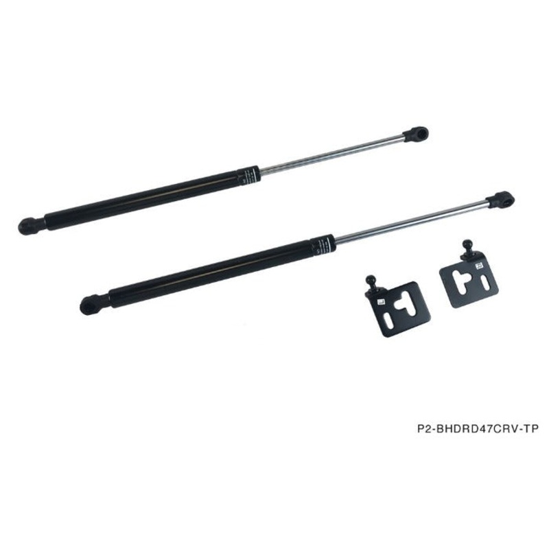 Phase 2 Motortrend (P2M) Black Series Engine Hood Bonnet Dampers Set - Honda CR-V RD4-9 (2003-2006)