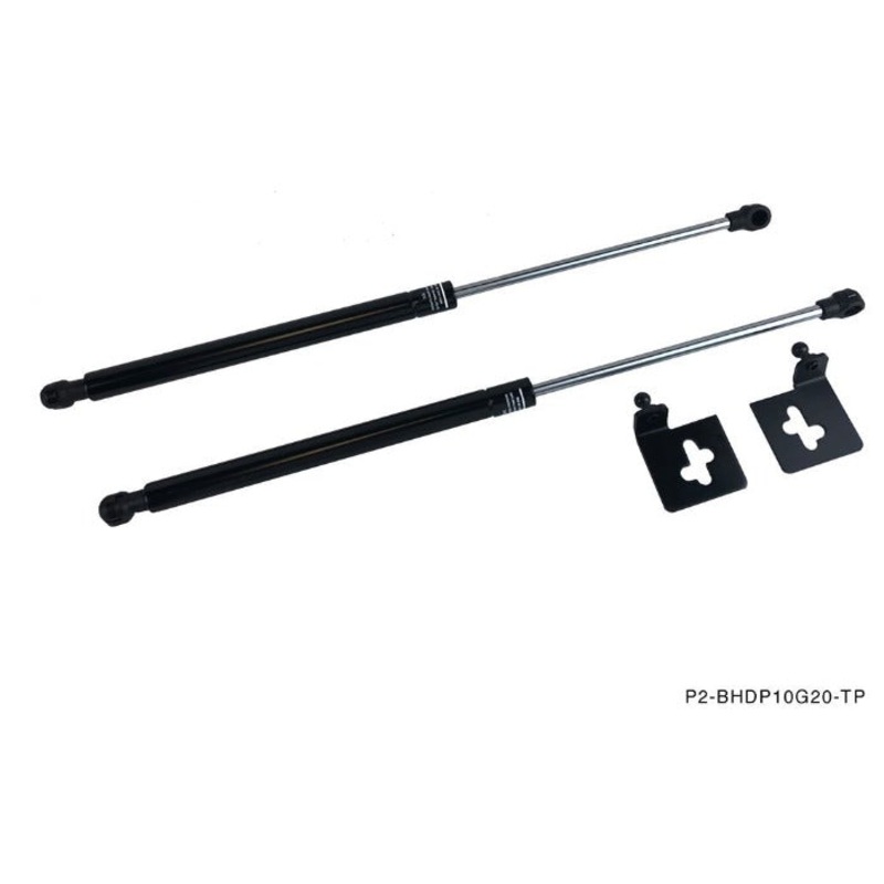 Phase 2 Motortrend (P2M) Black Series Engine Hood Bonnet Dampers Set - Infiniti G20 P10 P11 (1991-2002)