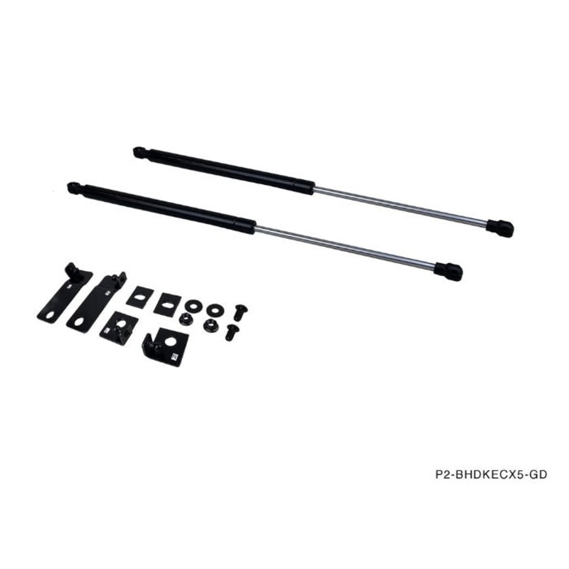 Phase 2 Motortrend (P2M) Black Series Engine Hood Bonnet Dampers Set - Mazda CX-5 KE (2013-2016)