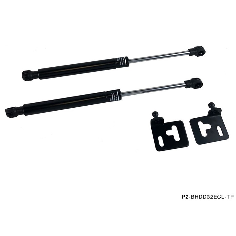 Phase 2 Motortrend (P2M) Black Series Engine Hood Bonnet Dampers Set - Mitsubishi Eclipse D32 (1995-1999)