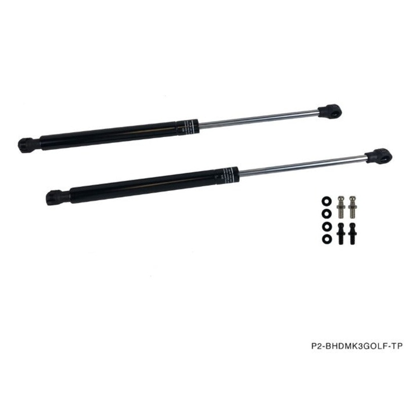 Phase 2 Motortrend (P2M) Black Series Engine Hood Bonnet Dampers Set - Volkswagen Golf MK3 (1992-2000)