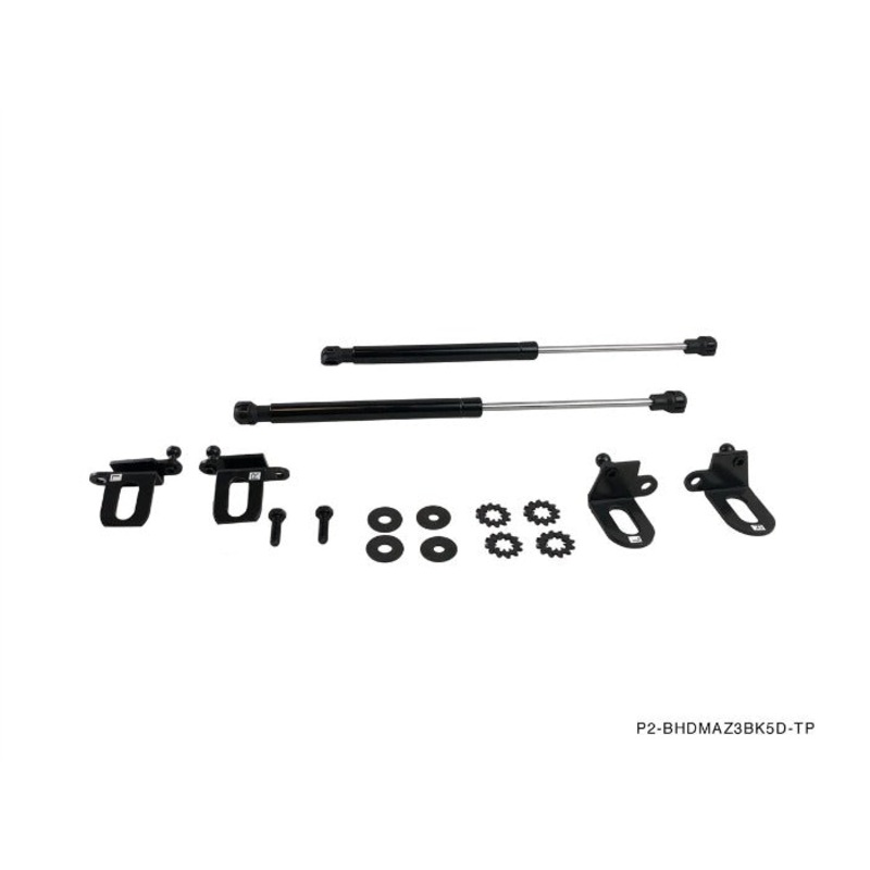 Phase 2 Motortrend (P2M) Black Series Rear Hatch Dampers Set - Mazda 3 (BK) 5-Door Hatchback (2003-2007)