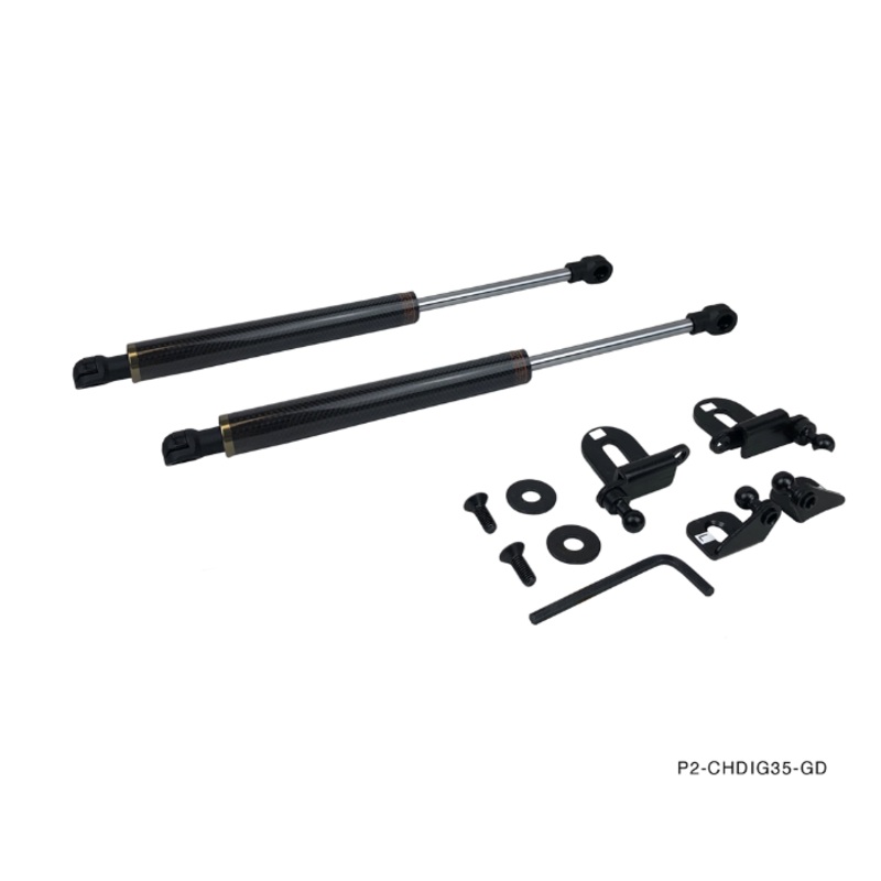 Phase 2 Motortrend (P2M) Caron Series Engine Hood Bonnet Dampers Set -Infiniti G35 (2003-2007)