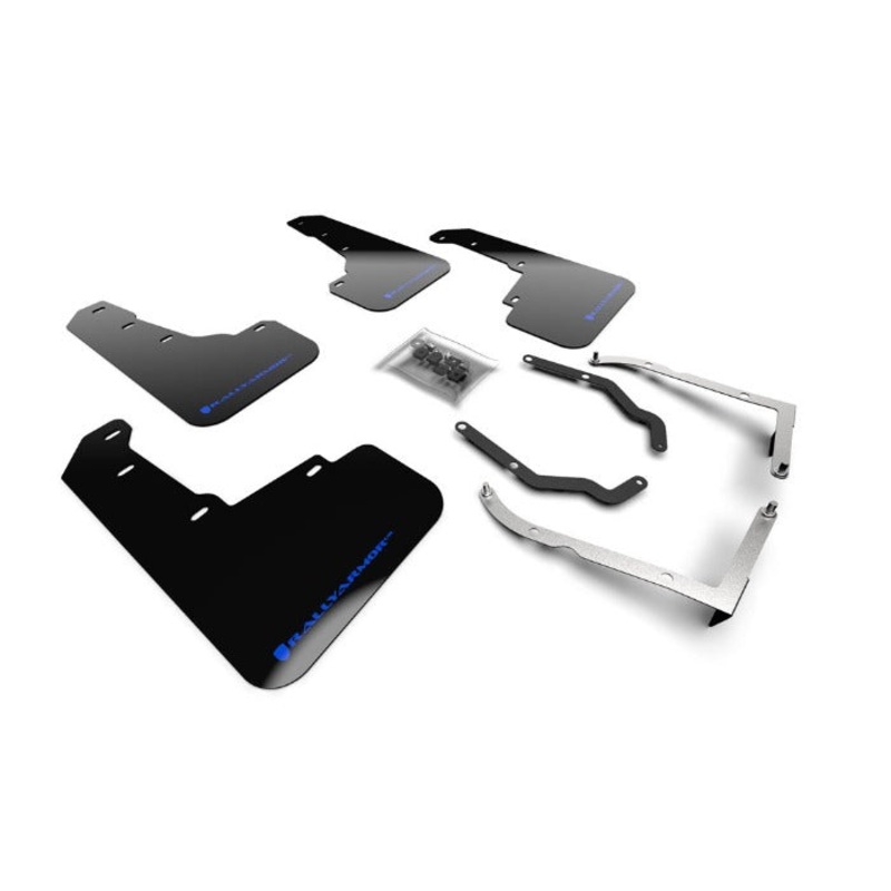 Rally Armor Black w/ Blue Logo Mud Flaps for Subaru XV Crosstrek & Lifted Models (2018-2021)