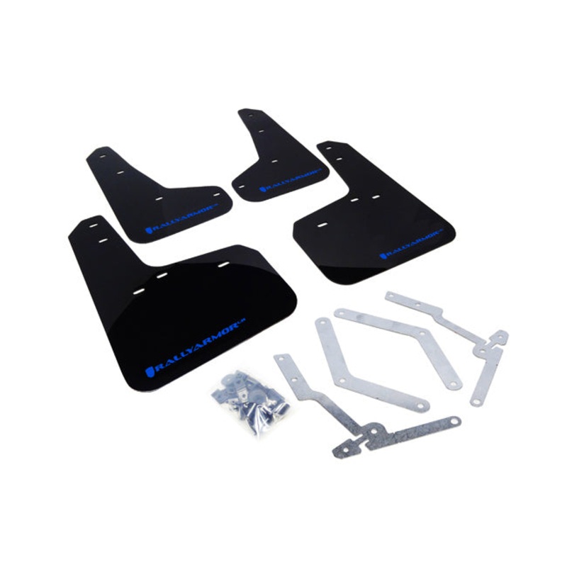 Rally Armor Black w/ Blue Logo Mud Flaps - Ford Focus / ST / RS (2012-2019)