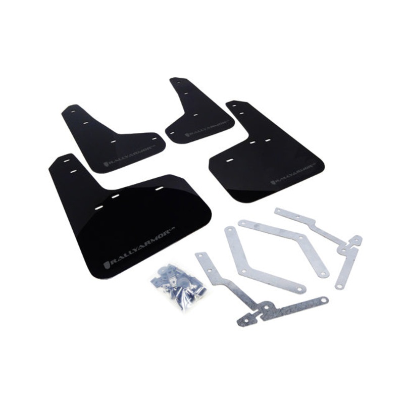 Rally Armor Black w/ Grey Logo Mud Flaps - Ford Focus / ST / RS (2012-2019)