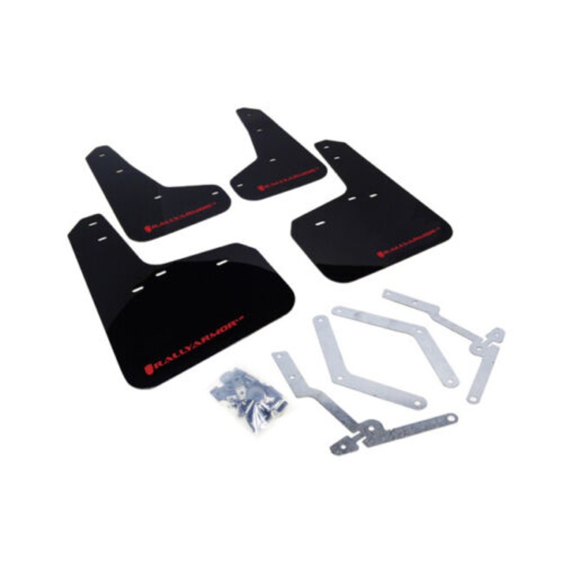 Rally Armor Black w/ Red Logo Mud Flaps - Ford Focus / ST / RS (2012-2019)