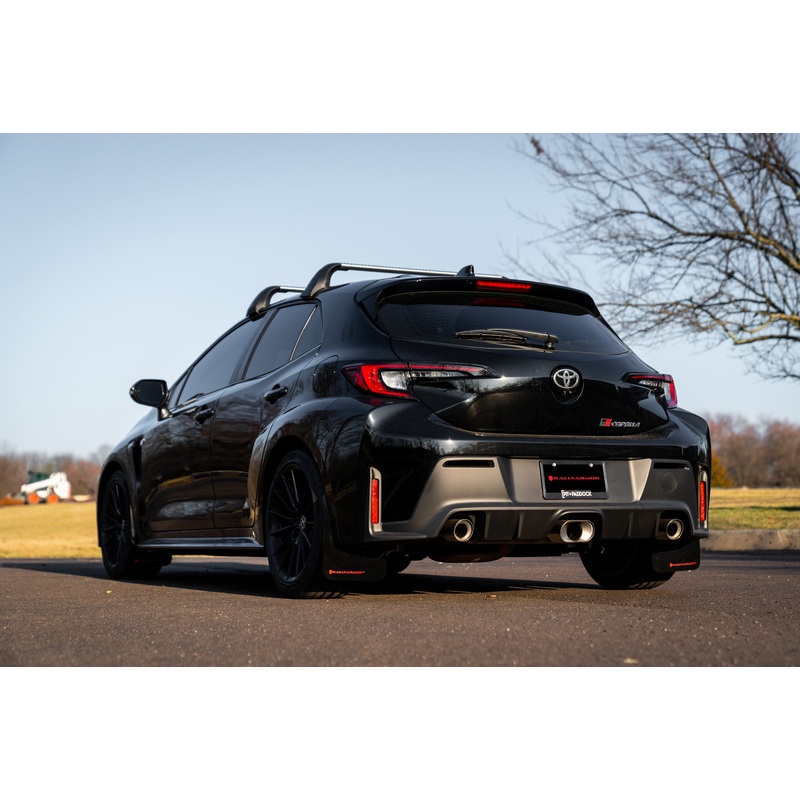 Rally Armor UR Black w/ Red Logo Mud Flaps Set of 4 for Toyota GR Corolla Hatch (2023+)