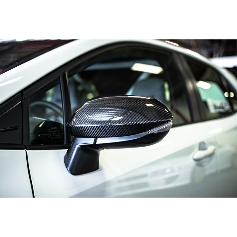 Tom's Racing Carbon Fiber Mirror Caps - Toyota GR Corolla (2023+)