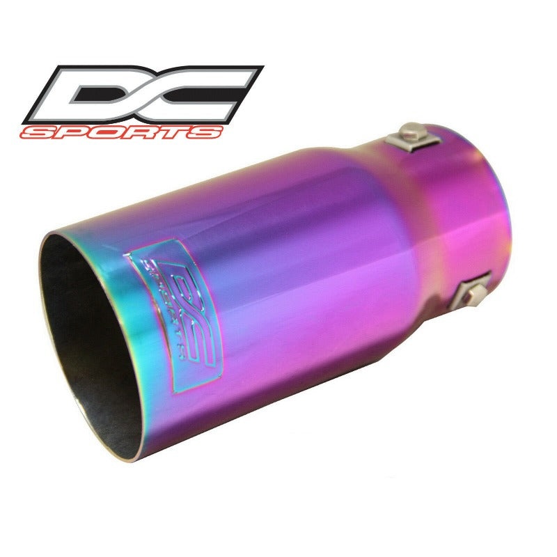 DC Sports Bolt-On Chameleon Anodized Exhaust Muffler Tip - L: 7.5" x Outlet 3.5"