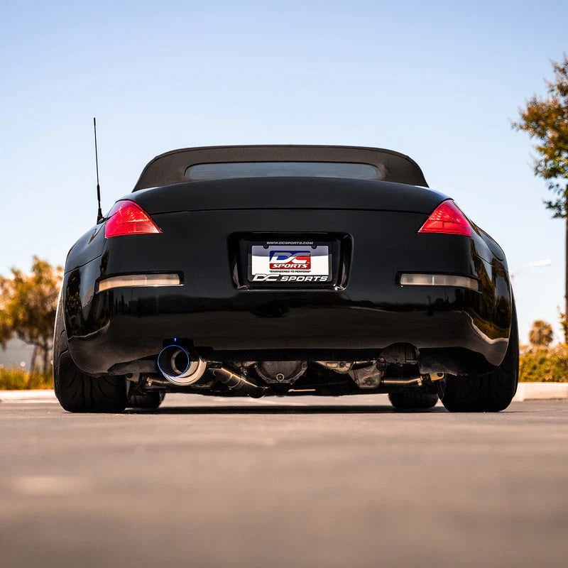 DC Sports Single Exit Exhaust System - Burnt - Nissan Z33 350Z (2003-2009)