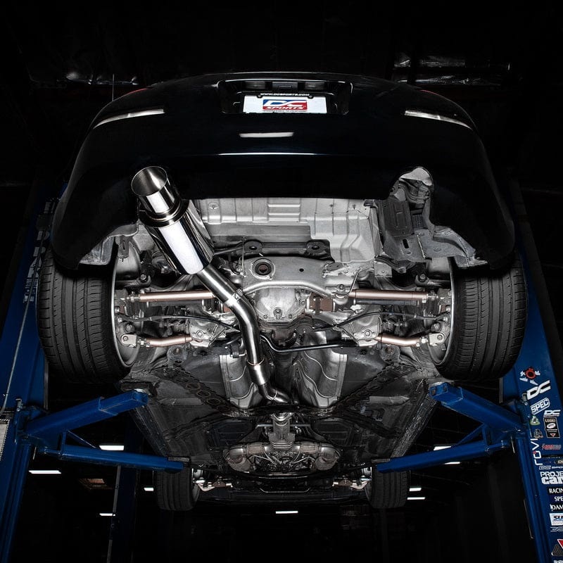DC Sports Single Exit Exhaust System - Polished - Nissan Z33 350Z (2003-2009)