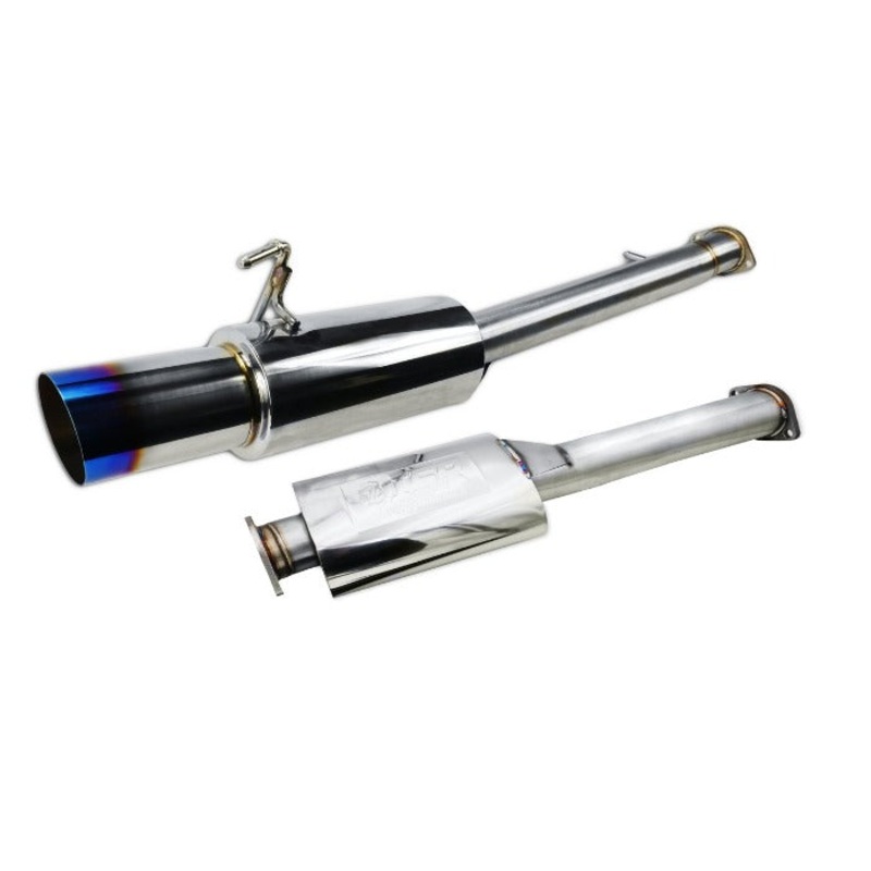 ISR Performance Stainless Steel Single Exit GT Exhaust System w/ Burnt Tip - Nissan Z33 350z (2003-2009)