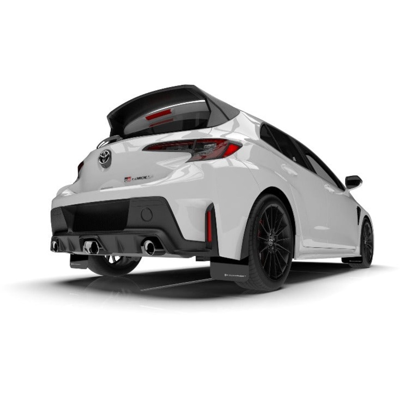 Rally Armor UR Black w/ White Logo Mud Flaps Set of 4 for Toyota GR Corolla Hatch (2023+)