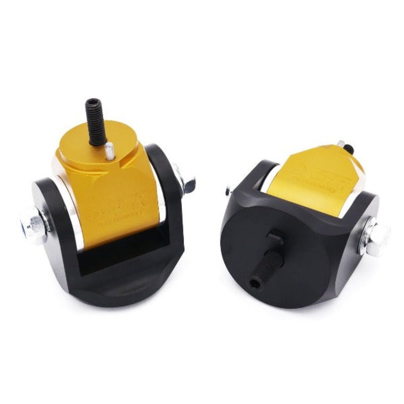 ISR Performance Billet Engine Motor Mounts w/ Solid Bushing Inserts - Nissan Z34 370Z & V37 G37 RWD
