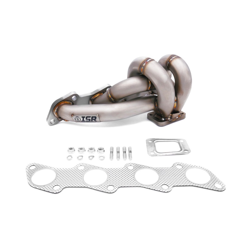 ISR Performance Version 2 Tubular Exhaust Turbo Manifold - Sand Blast Finish - Nissan 240SX S13 S14 KA24DE - V3 SCH10