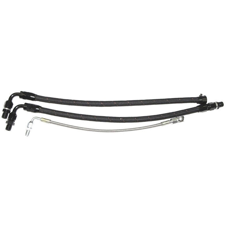 ISR Stainless Steel Braided Turbo Line Kit - Nissan 240SX S14 SR20DET Top Mount