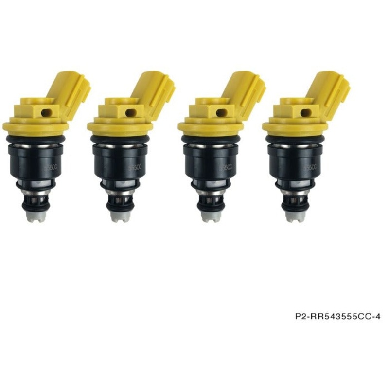 P2M Phase 2 Motortrend 555cc Side Feed Injectors Kit - Nissan 180sx 240sx S13 S14 SR20DET KA24DE