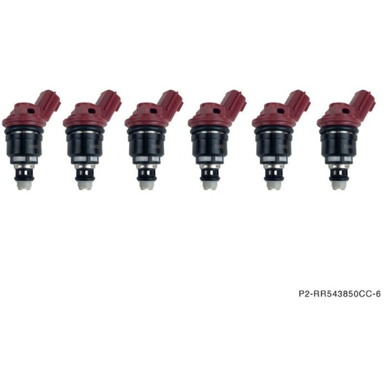 P2M Phase 2 Motortrend 850cc Side Feed Injectors Set of 6 Kit - Nissan R33 RB25DET Z32 300zx VG30