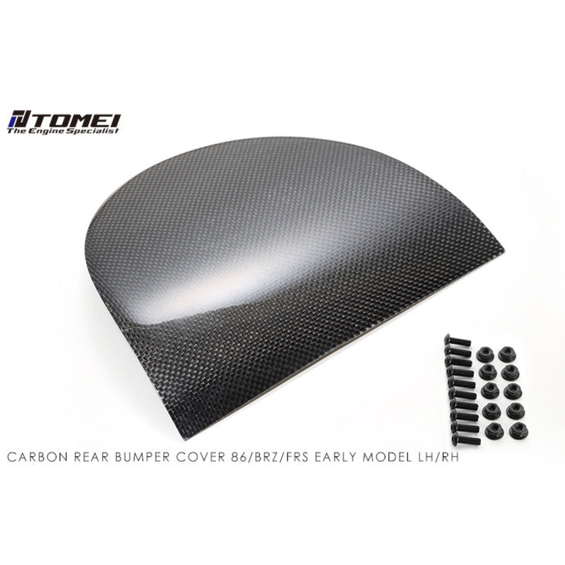 Tomei Carbon Fiber Rear Passenger Side Exhaust Bumper Cover - Scion FR-S / Subaru BRZ (2013-2016)