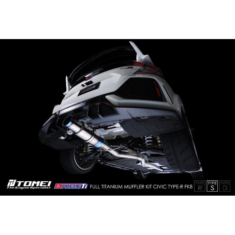 Tomei Expreme Ti Single Exit Titanium Exhaust - Type-S - Honda Civic FK8 Type-R (2017-2021)