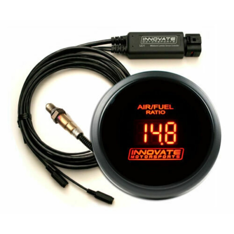 Innovate LC2 Wideband O2 & DB 52mm Kit (RED Gauge) Display LC-2 Tuner Combo