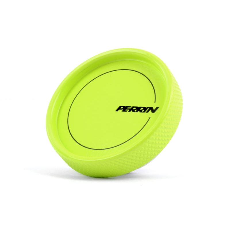 Perrin Billet Aluminum Neon Yellow Engine Oil Filler Cap - Scion FR-S / Toyota GT86 & GR86 / Subaru BRZ