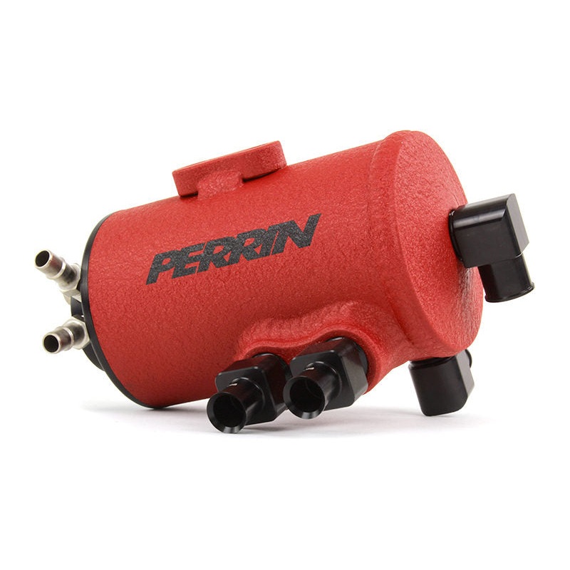 Perrin Performance Air Oil Separator - Red - Subaru STI w/ Top Mount Intercooler (2008-2021)