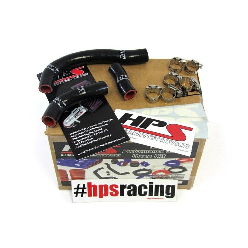 HPS Performance Reinforced Radiator Coolant Silicone Hoses - Black - KTM 450 505 08-09 SX-F XCF