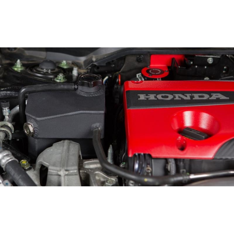 Mishimoto Performance Black Aluminum Coolant Reservoir Expansion Tank - Honda Civic Type R FK8 (2017+)