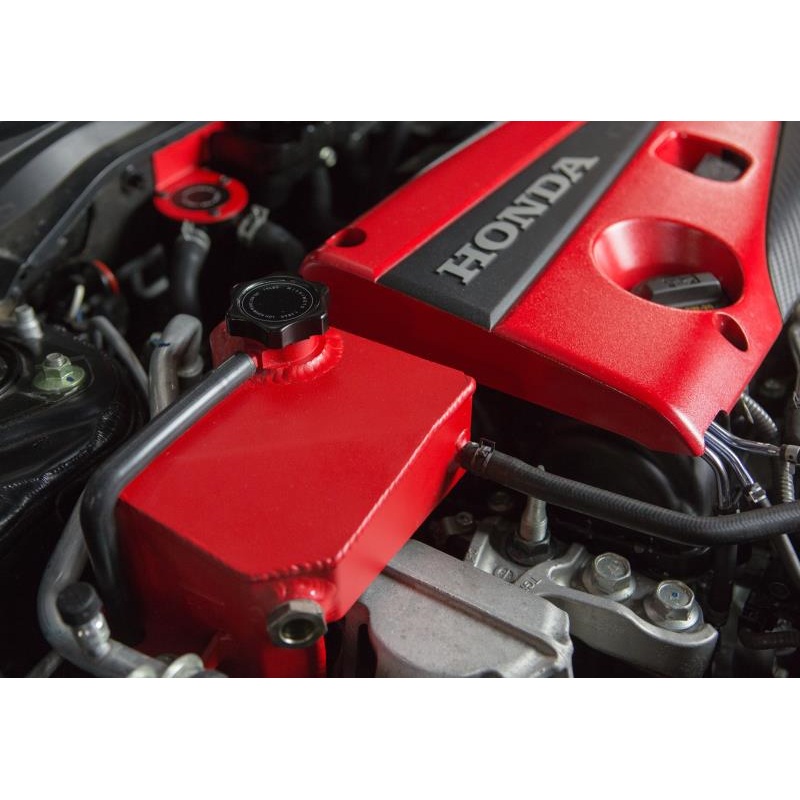 Mishimoto Performance Red Aluminum Coolant Reservoir Expansion Tank - Honda Civic Type R FK8 (2017+)
