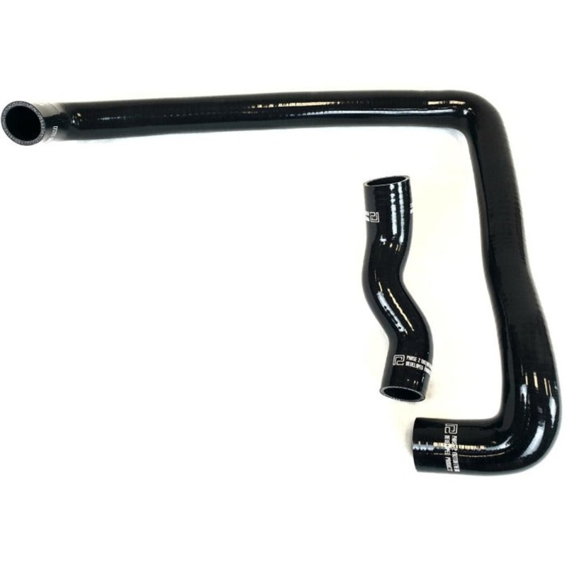 Phase 2 Motortrend (P2M) BLACK Silicone Reinforced Radiator Hoses - Nissan Z32 300zx VG30DETT (1990-1996)