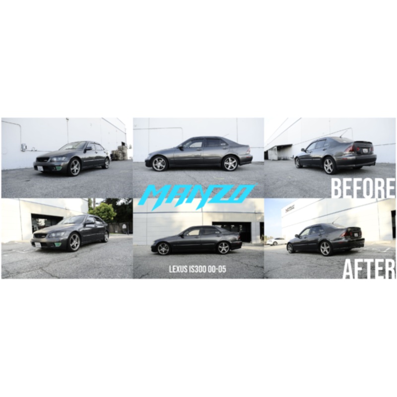 Manzo MZ Series Adjustable Coilovers - Lexus IS300 (2000-2005)