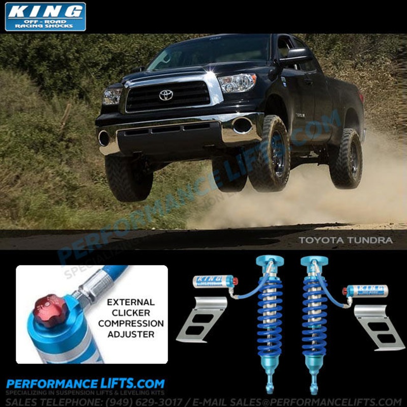 King Shocks Off-Road 2.5" Front Coilovers w/Remote Reservoirs (Pair) - Toyota Tundra (2007-2021)