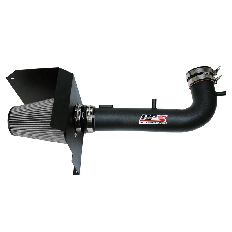 HPS Performance Shortram Air Intake Kit (Black) - Chevy Suburban 1500 5.3L V8 (2015-2018) Includes Heat Shield