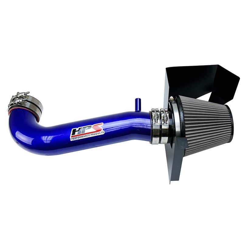 HPS Performance Shortram Air Intake Kit (Blue) - Dodge Challenger 5.7L V8 except Shaker Hood (2011-2017) Includes Heat Shield