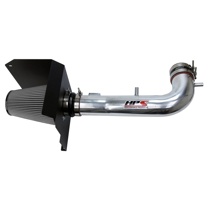 HPS Performance Shortram Air Intake Kit (Polish) - Chevy Tahoe 5.3L V8 (2015-2018) Includes Heat Shield