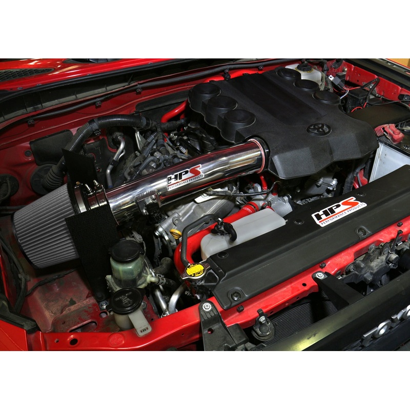 HPS Performance Shortram Air Intake Kit (Red) - Toyota 4Runner 4.0L V6 (2010-2017) Includes Heat Shield